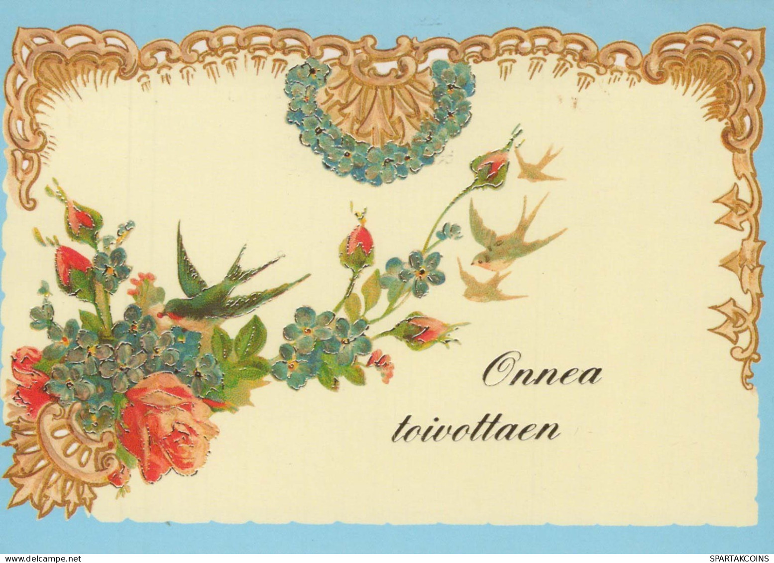 FLOWERS Vintage Ansichtskarte Postkarte CPSM #PBZ852.DE - Flowers