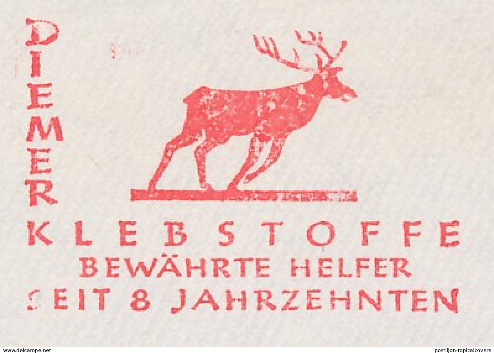 Meter Cut Germany 1984 Deer - Stag - Autres & Non Classés