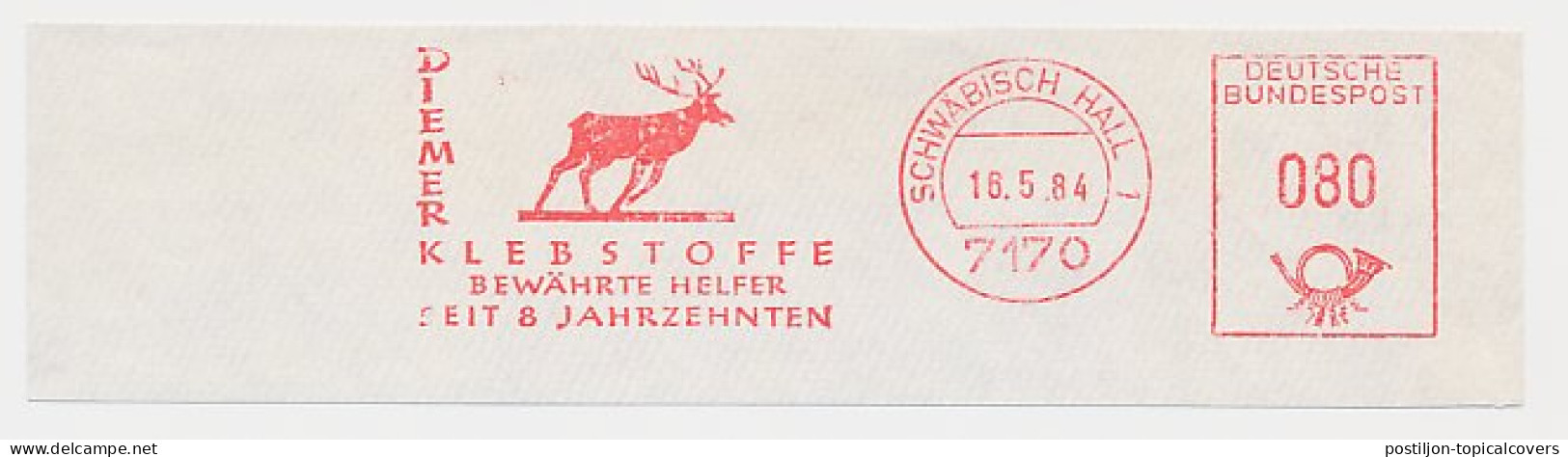 Meter Cut Germany 1984 Deer - Stag - Autres & Non Classés