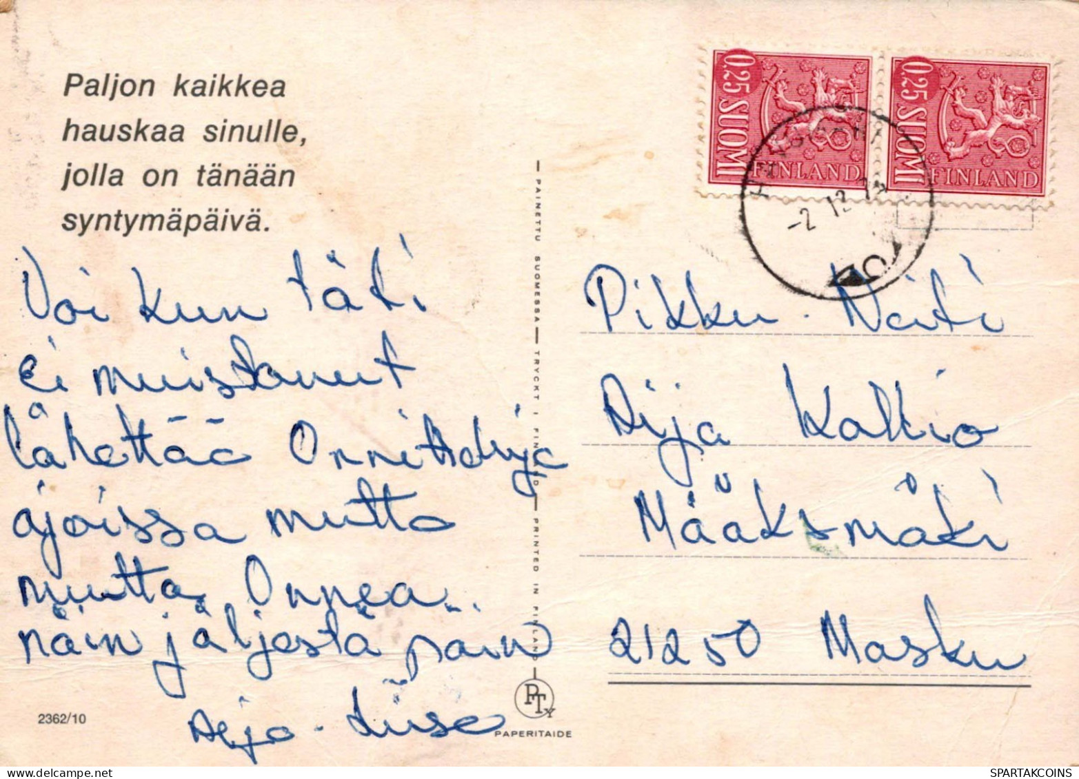 VOGEL Tier Vintage Ansichtskarte Postkarte CPSM #PBR602.DE - Birds