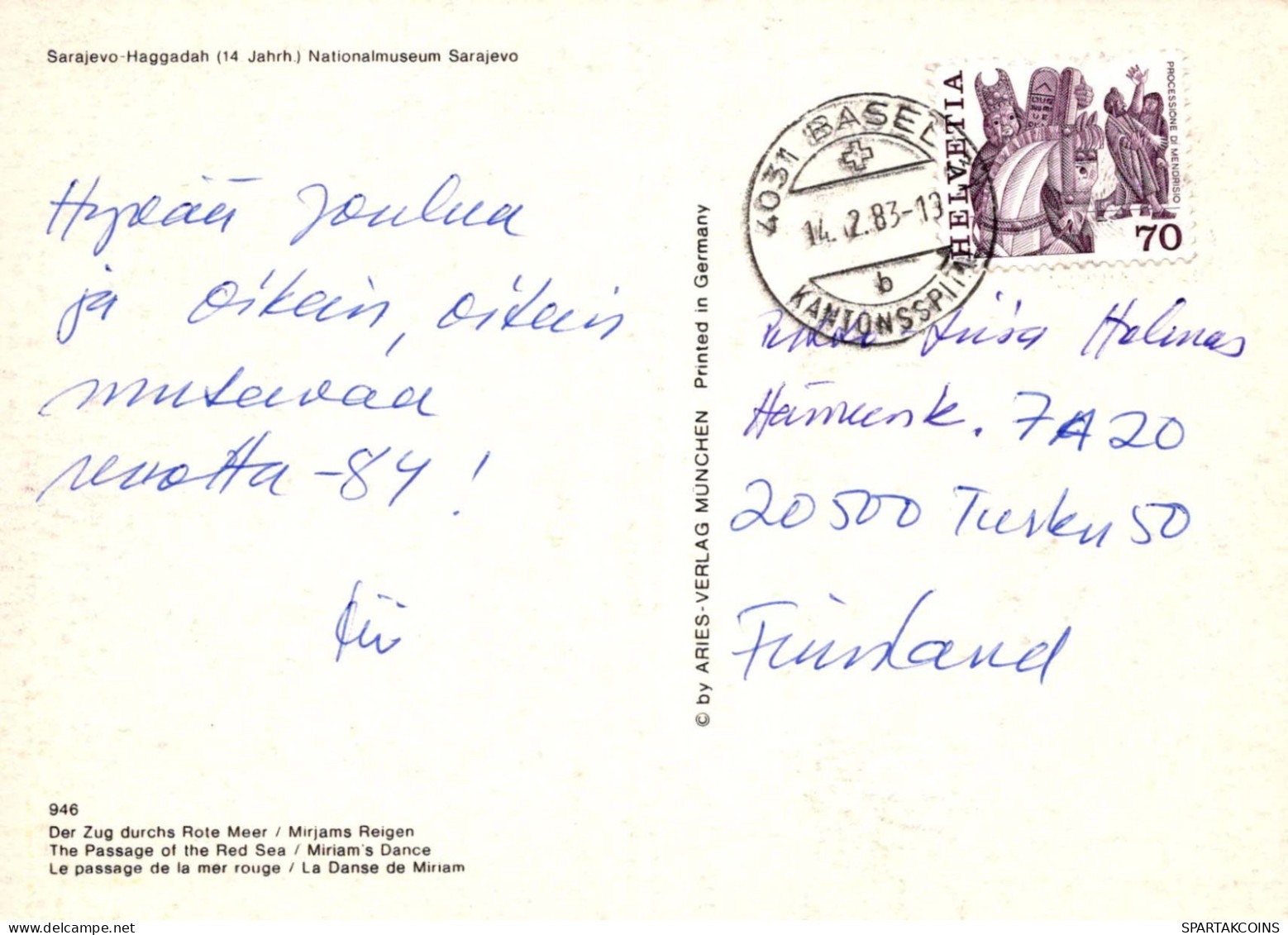 MALEREI Bildende Kunst SAINTS Religion Vintage Ansichtskarte Postkarte CPSM #PBQ297.DE - Tableaux, Vitraux Et Statues