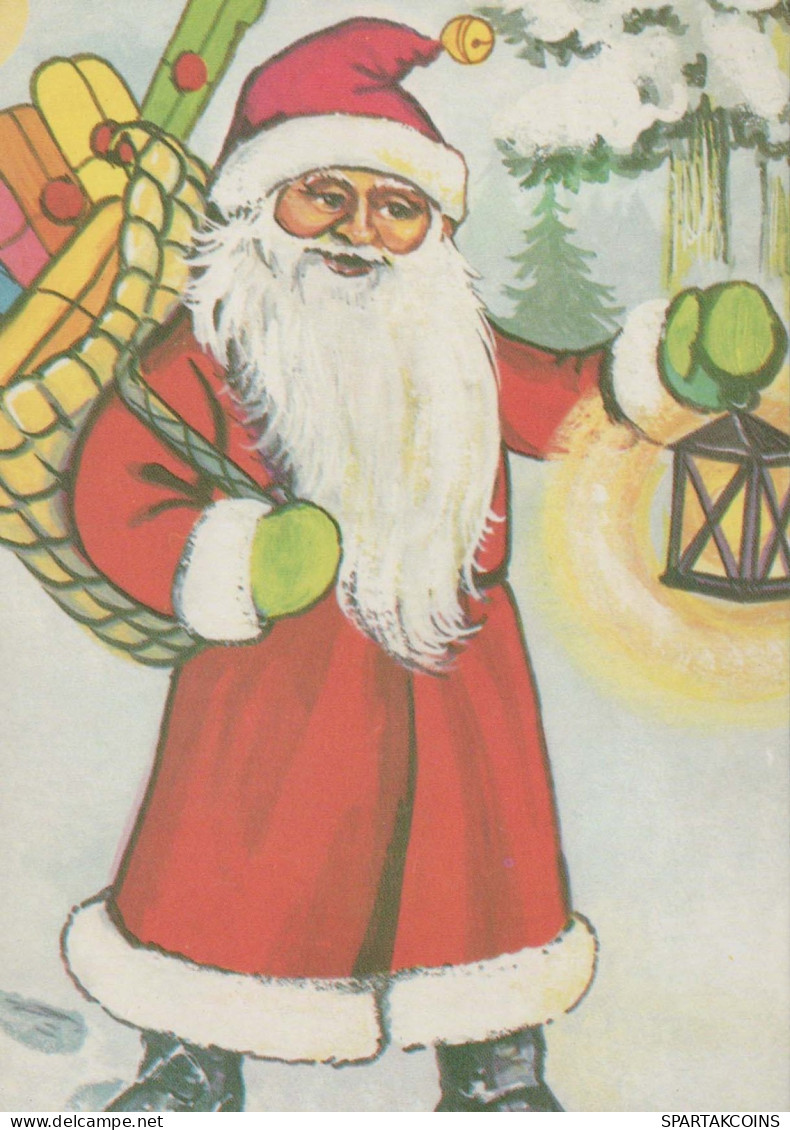 WEIHNACHTSMANN SANTA CLAUS Neujahr Weihnachten Vintage Ansichtskarte Postkarte CPSM #PBL545.DE - Santa Claus
