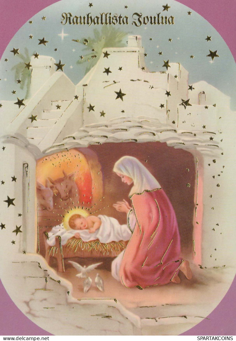 Jungfrau Maria Madonna Jesuskind Weihnachten Religion Vintage Ansichtskarte Postkarte CPSM #PBB884.DE - Jungfräuliche Marie Und Madona