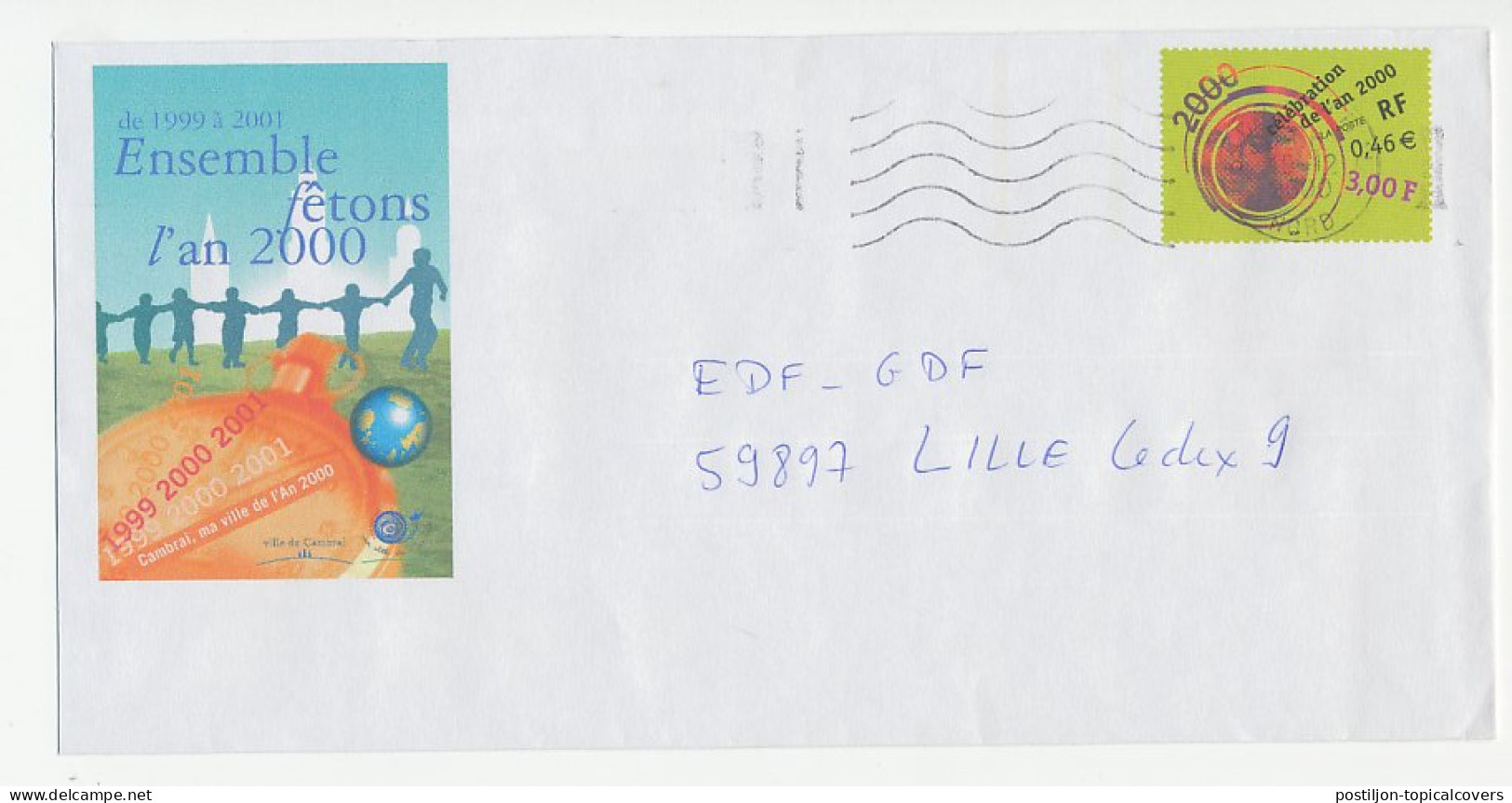 Postal Stationery / PAP France 2000 Dance - Globe - Horlogerie