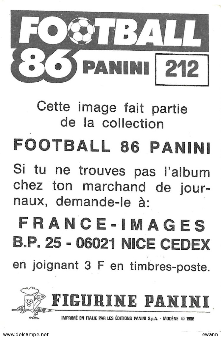 3 Images Panini 1986 - Foot - Thonon, Nice (Carlos Curbelo) - Franse Uitgave