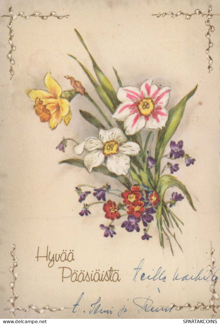 FLOWERS Vintage Ansichtskarte Postkarte CPSM #PAR058.DE - Fiori