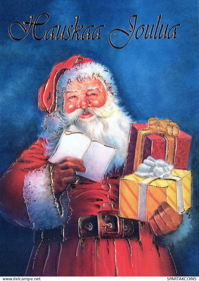 WEIHNACHTSMANN SANTA CLAUS WEIHNACHTSFERIEN Vintage Postkarte CPSM #PAJ785.DE - Kerstman