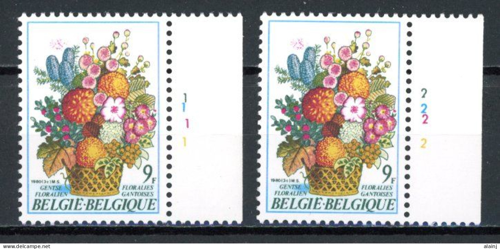 BE  1967  XX   ----  Floralies Gantoises  --  N° De Planche 1 Et 2 - 1971-1980