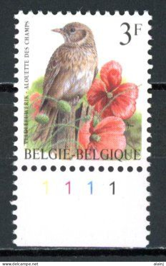 BE  2705  XX   ----  Oiseaux Buzin : Alouette Des Champs  --  N° De Planche 1 - Unused Stamps