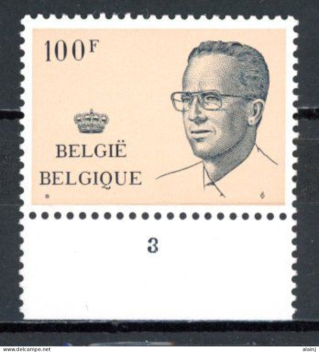 BE  2024  P3  XX   ----  Roi Baudouin Nouvelle Effigie Avec Lunettes  --  N° De Planche 3 - 1981-1990