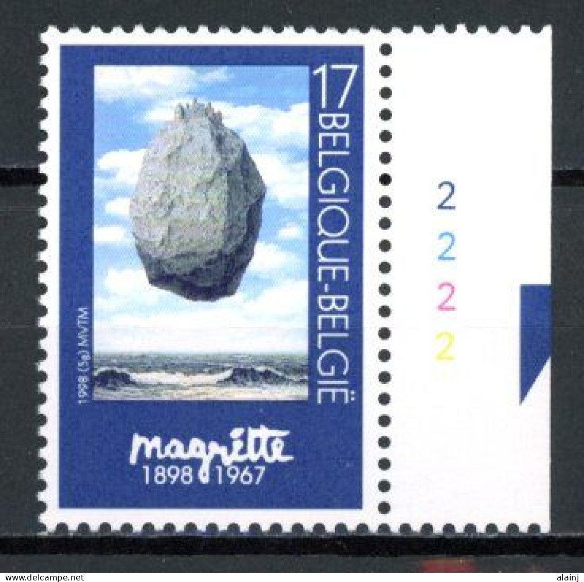 BE  2747  XX   ----  Art En Belgique : René Magritte   --  N° De Planche 1 - 1991-2000