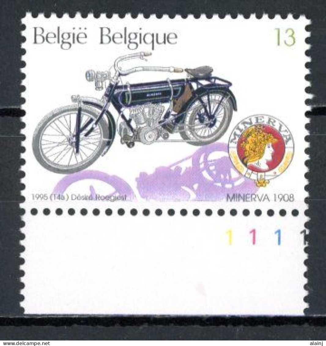 BE  2615  XX   ----  Motos Anciennes Belges   --  N° De Planche 1 - 1991-2000