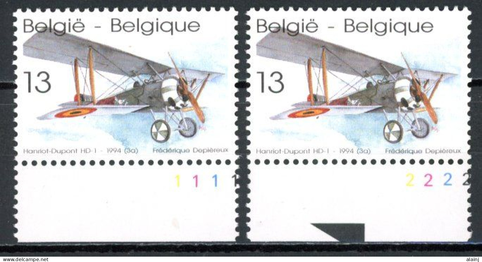BE  2543  XX   ----  Avions Anciens   --  N° De Planche 1 Et 2 - 1991-2000