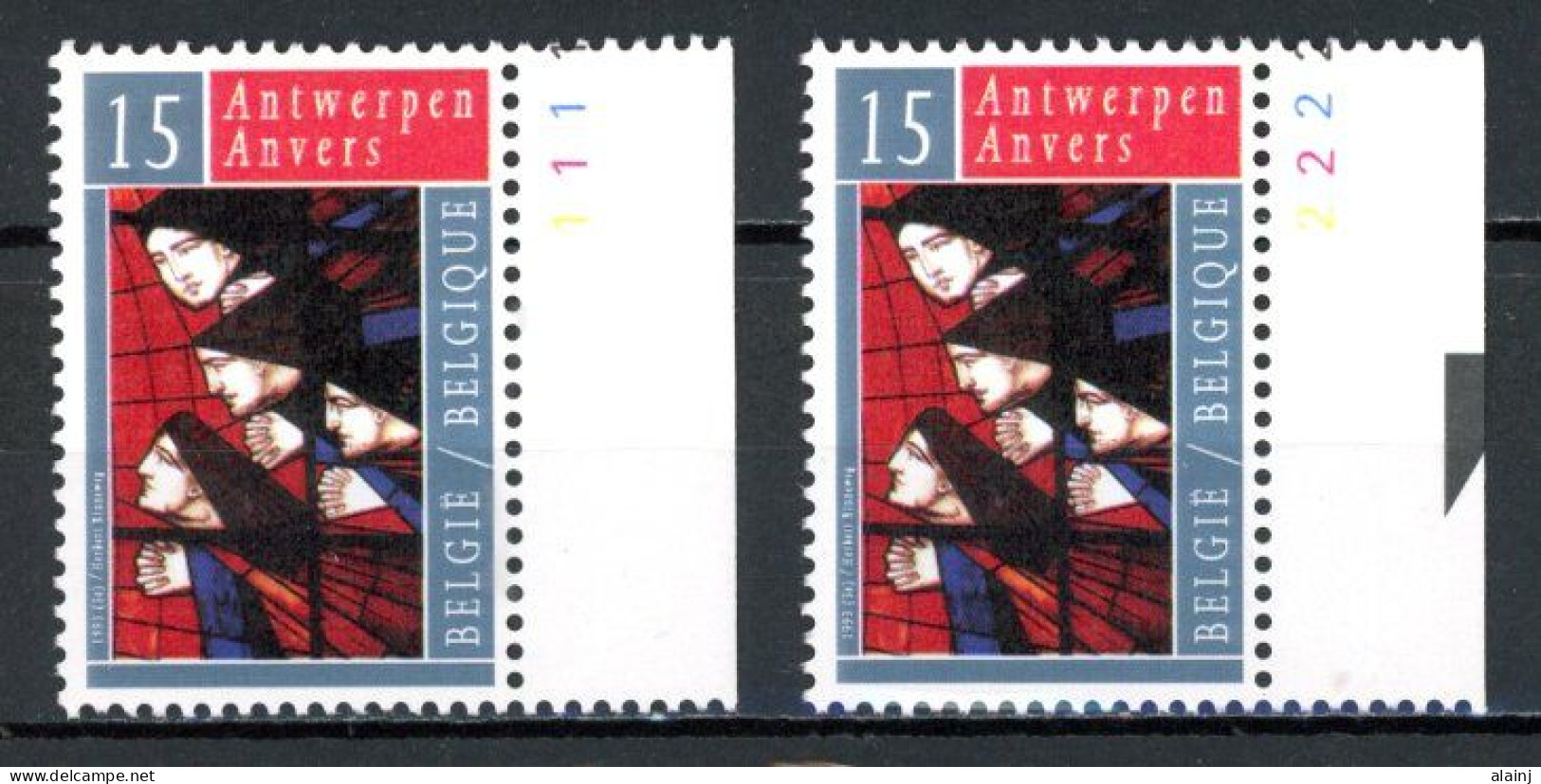 BE  2499  XX   ----  Anvers 93 : Capitale Culturelle   --  N° De Planche 1 Et 2 - 1991-2000