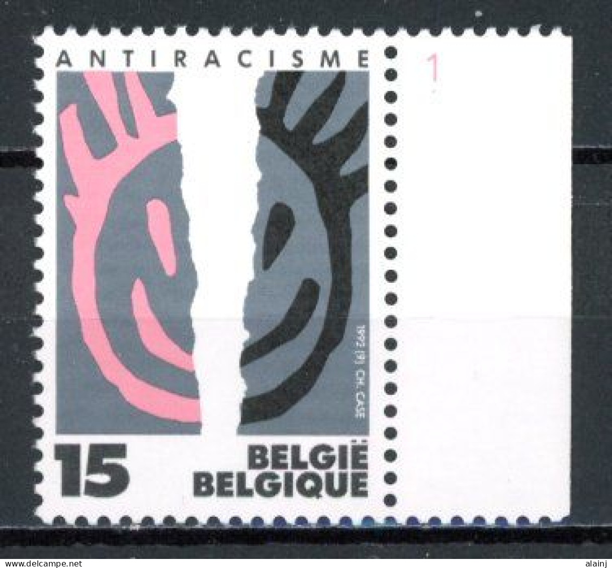 BE  2456  XX   ----  Anti-racisme   --  N° De Planche 1 - 1991-2000