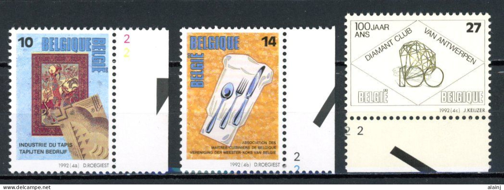 BE  2445 - 2447  XX   ----  Métiers De Prestige   --  N° De Planche 2 - 1991-2000