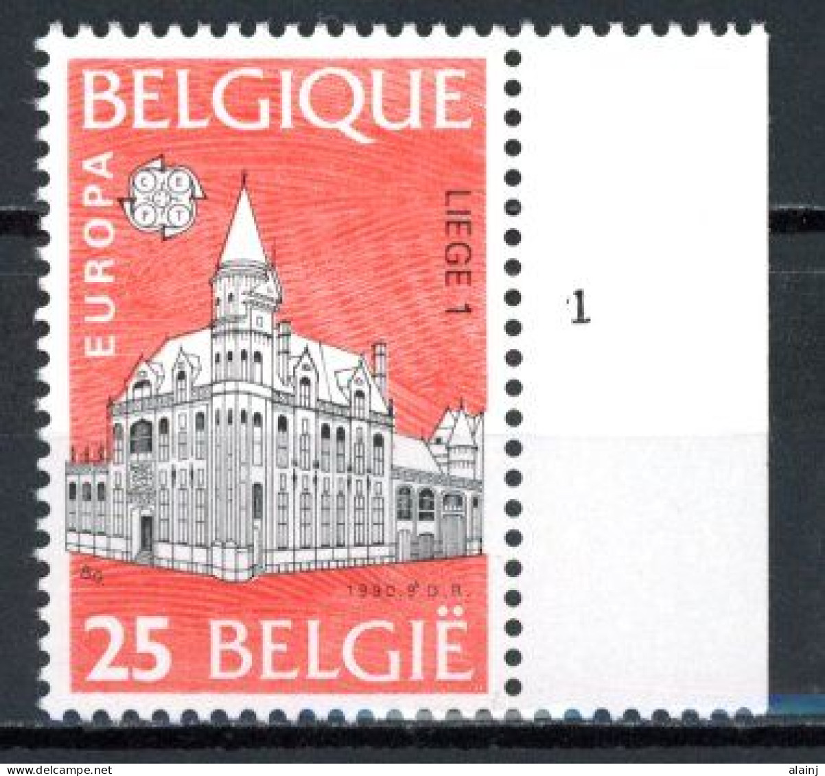 BE  2368  XX   ---- Europa : Bureaux De Poste  --  N° De Planche 1 - 1981-1990