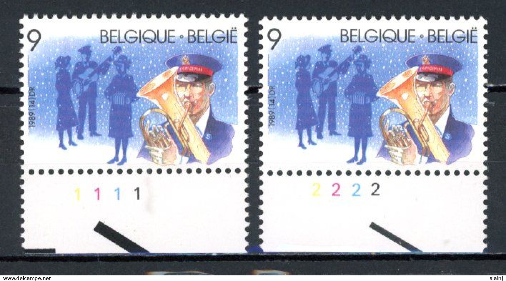 BE  2345  XX   ----  Armée Du Salut  --  N° De Planche 1 Et 2 - 1981-1990