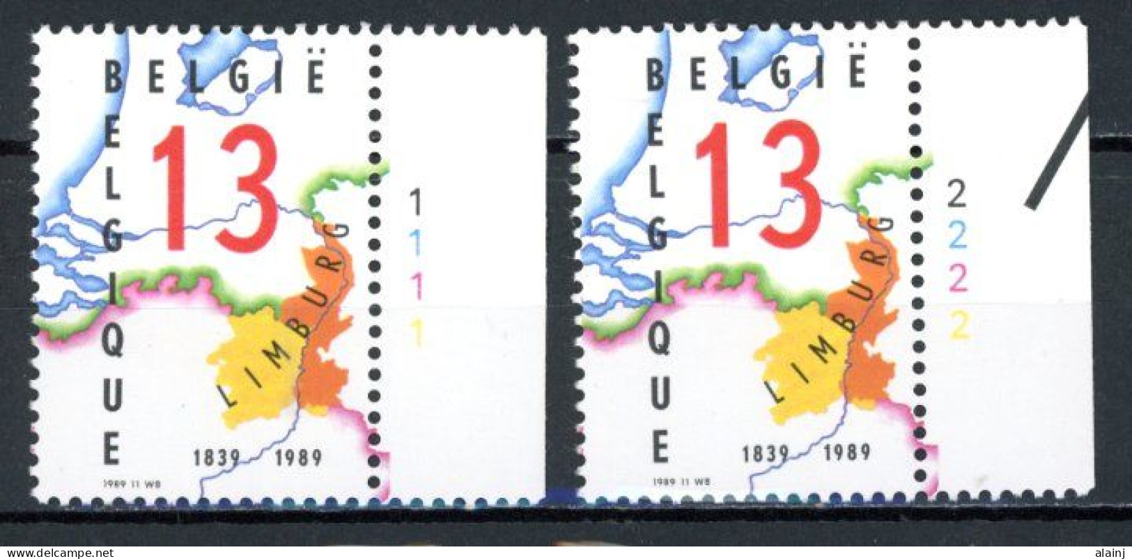 BE  2338  XX   ----  Partage Du Limbourg  --  N° De Planche 1 Et 2 - 1981-1990