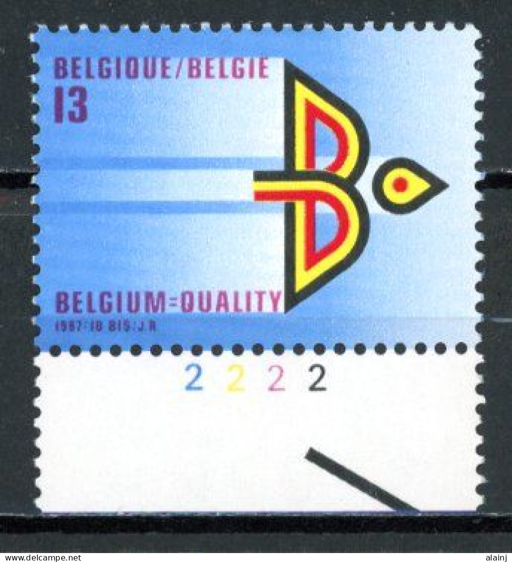 BE  2262 XX   ----  Année Belge Du Commerce Extérieur  --  N° De Planche 2 - 1981-1990