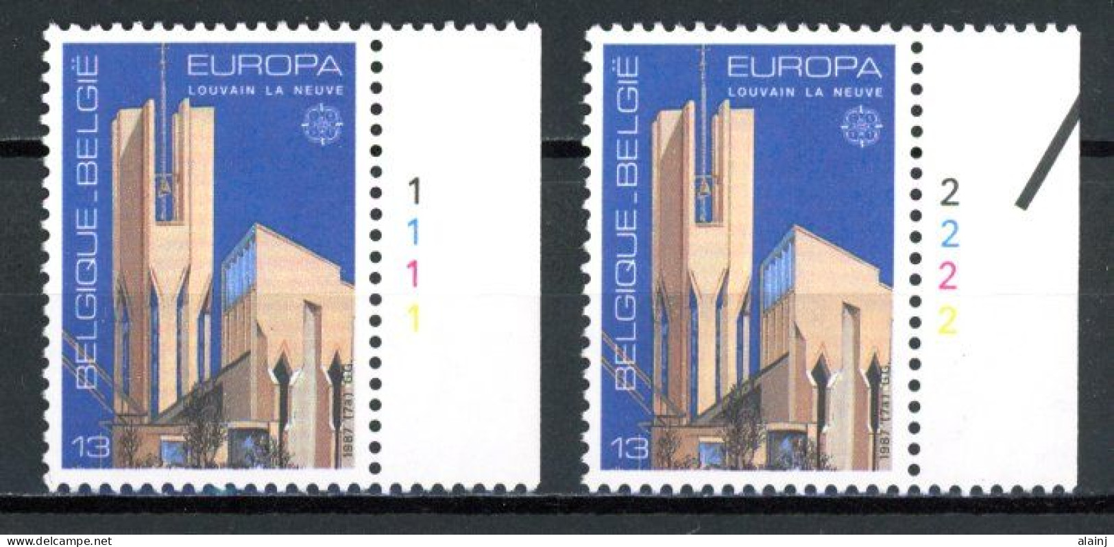 BE  2251 XX   ----  Europa : Art Moderne  --  N° De Planche 1 Et 2 - 1981-1990