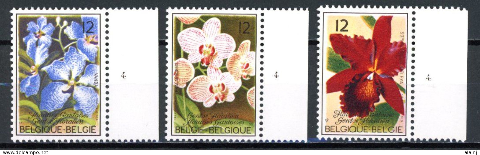 BE  2163 - 2165  XX   ----  Floralies Gantoises  --  N° De Planche  4 - 1981-1990