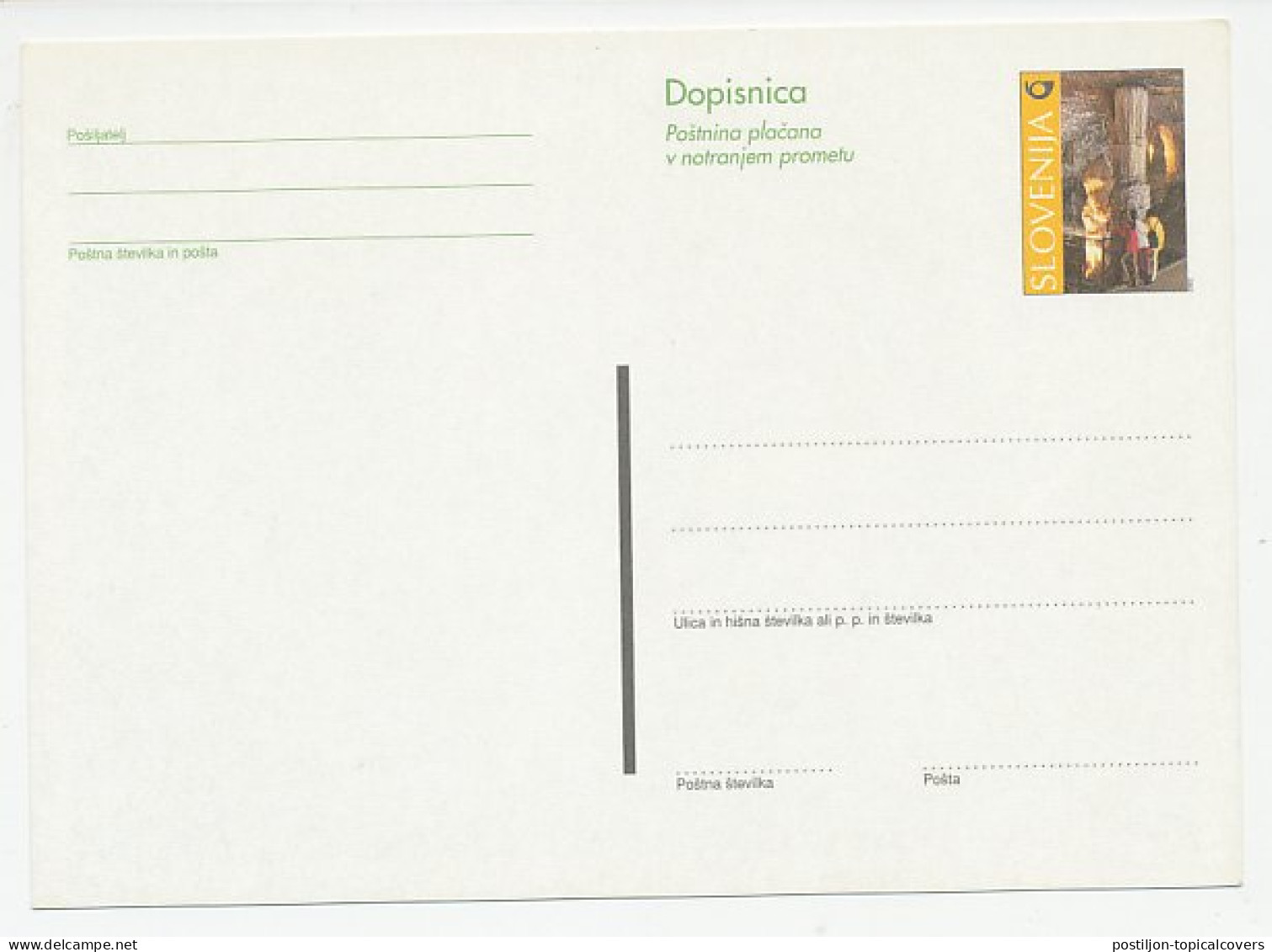 Postal Stationery Slovenia 2002 International Show Caves Association - Human Fish - Other & Unclassified