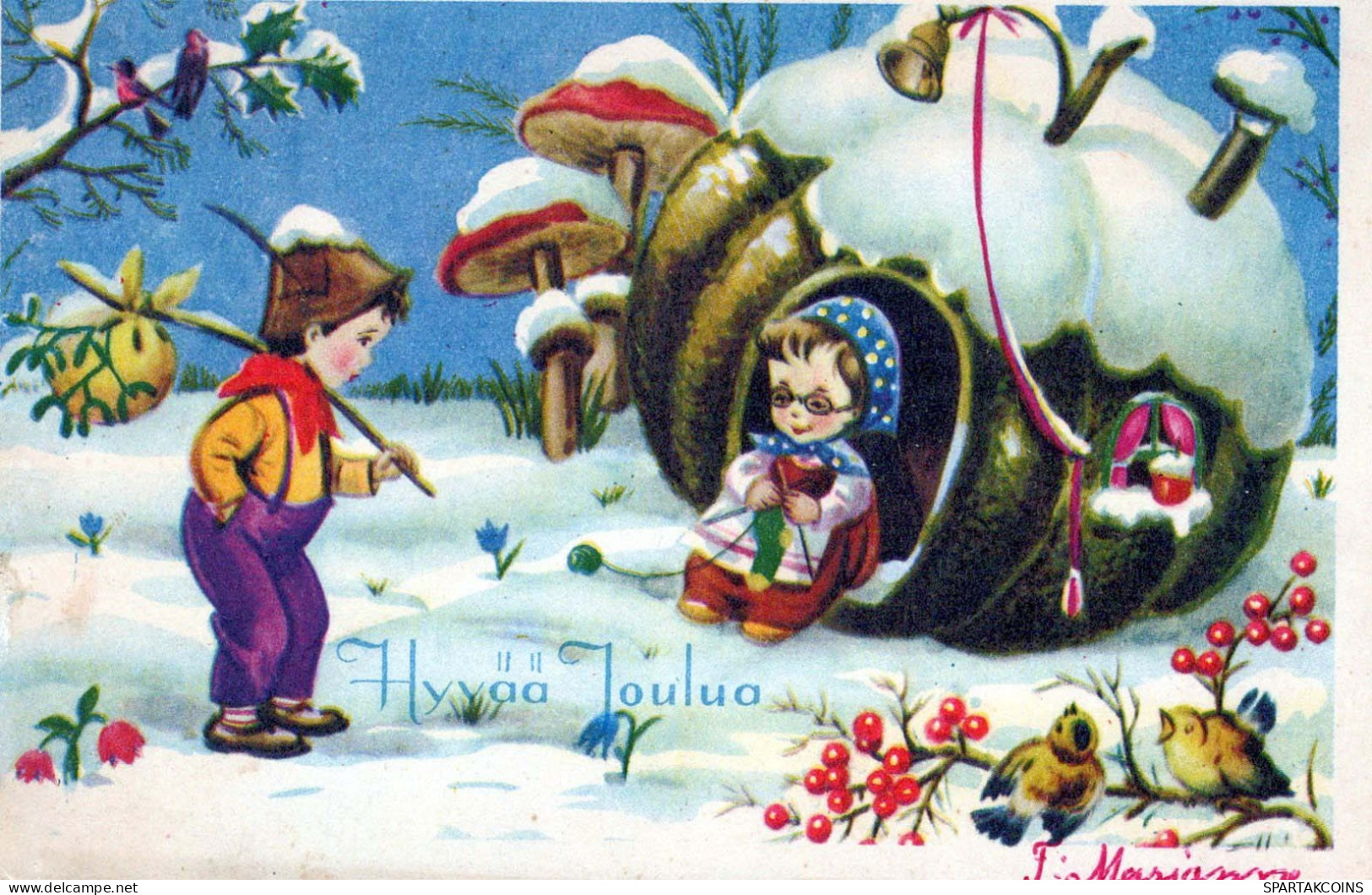 NIÑOS NIÑOS Escena S Paisajes Vintage Tarjeta Postal CPSMPF #PKG587.ES - Escenas & Paisajes