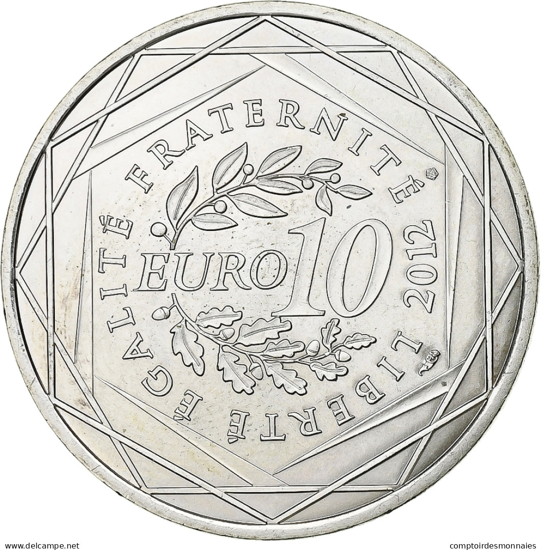 France, 10 Euro, 2012, Paris, Argent, SPL+, KM:1870 - Francia