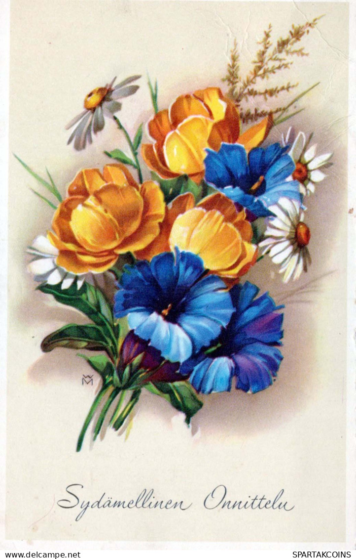 FLORES Vintage Tarjeta Postal CPA #PKE540.ES - Fiori