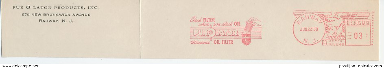 Meter Top Cut USA 1950 Oil Filter - Pur O Lator  - Otros & Sin Clasificación