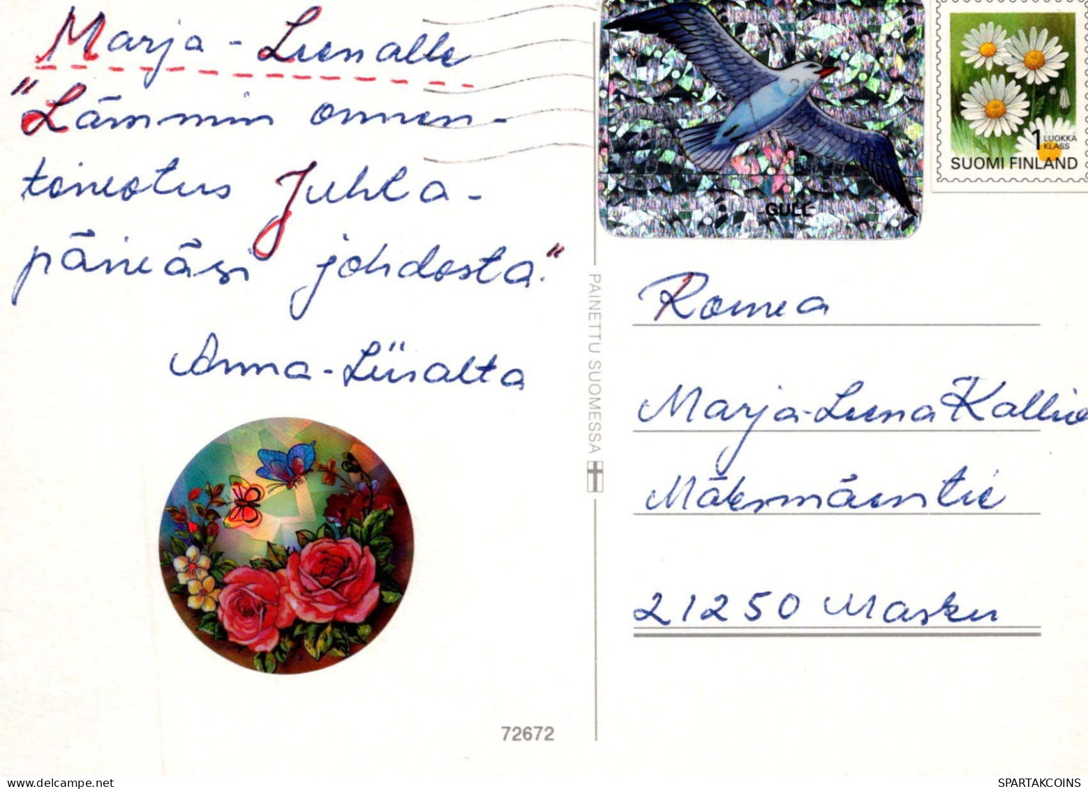 FLORES Vintage Tarjeta Postal CPSM #PBZ788.ES - Fleurs