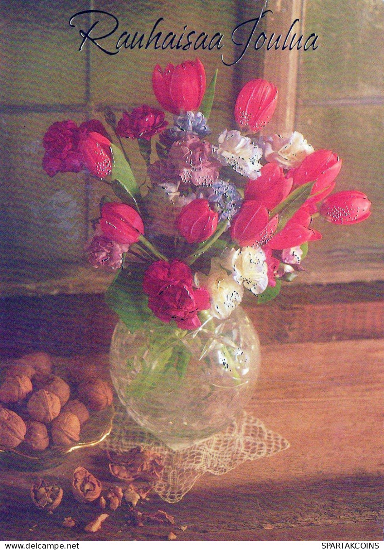 FLORES Vintage Tarjeta Postal CPSM #PBZ306.ES - Fleurs