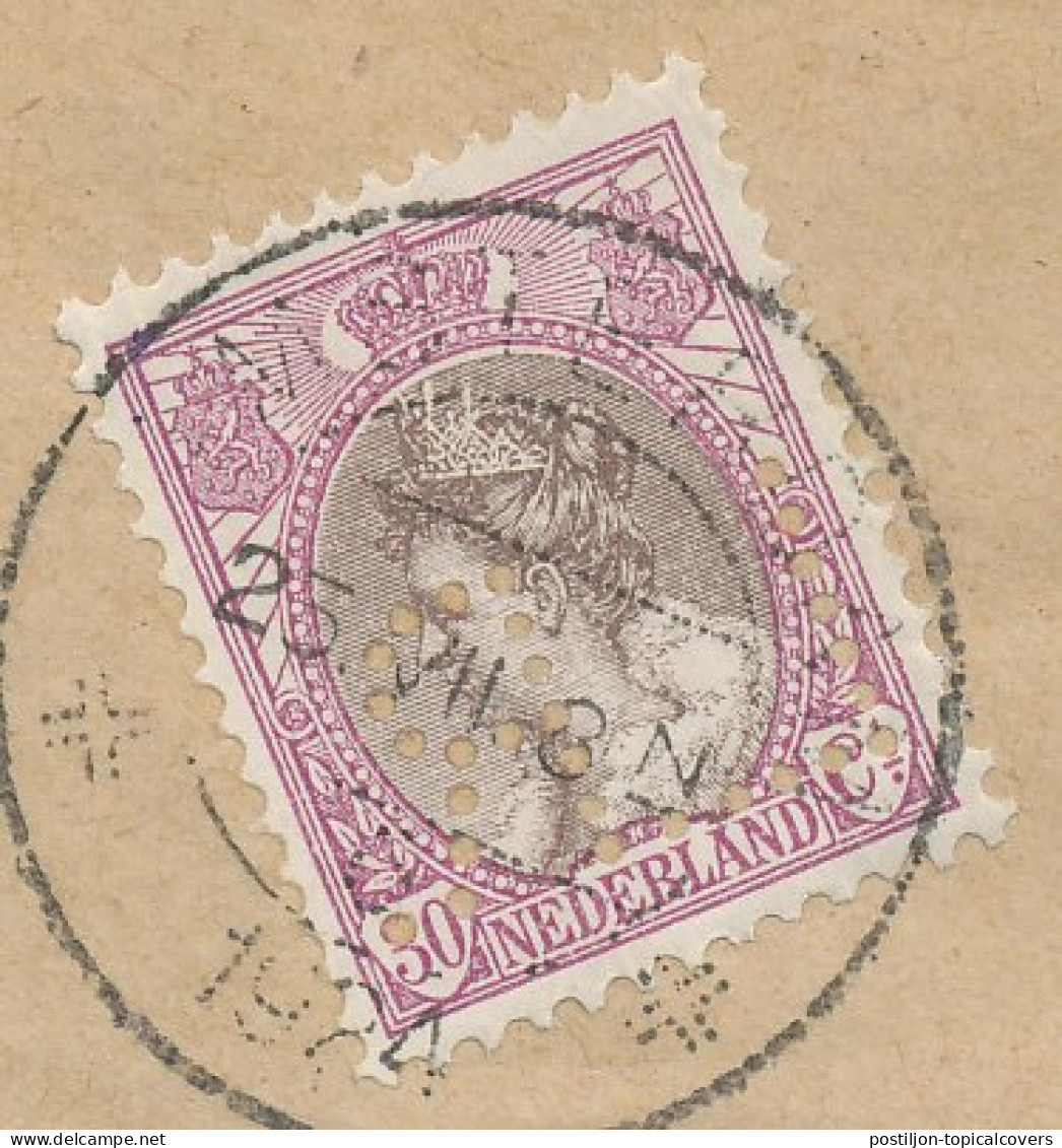 Perfin Verhoeven 401 - L.R. - Amsterdam 1904 - Unclassified