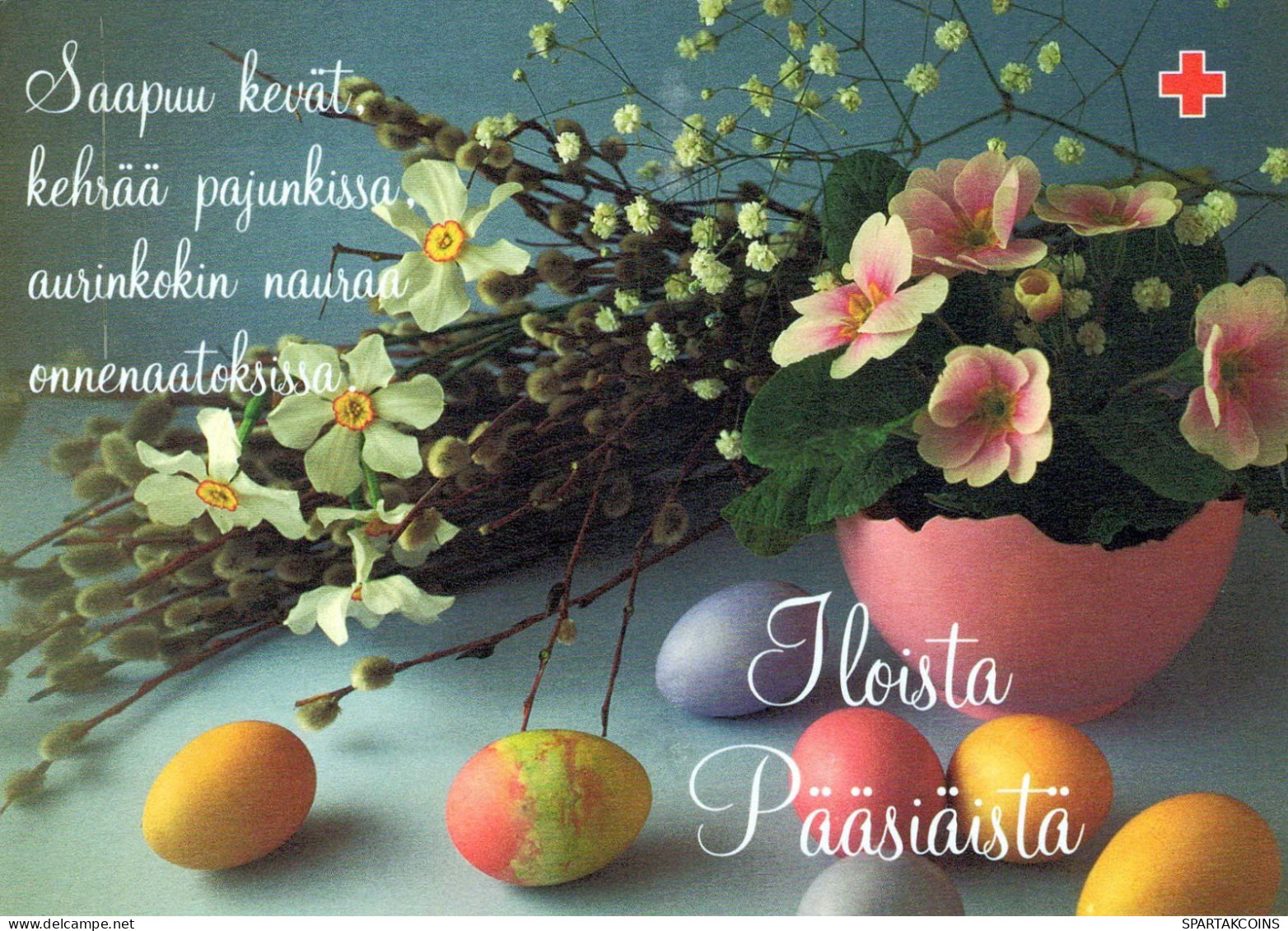 PASCUA HUEVO Vintage Tarjeta Postal CPSM #PBO148.ES - Pascua