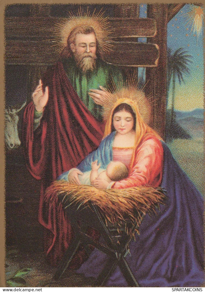 Virgen María Virgen Niño JESÚS Navidad Religión Vintage Tarjeta Postal CPSM #PBB882.ES - Jungfräuliche Marie Und Madona