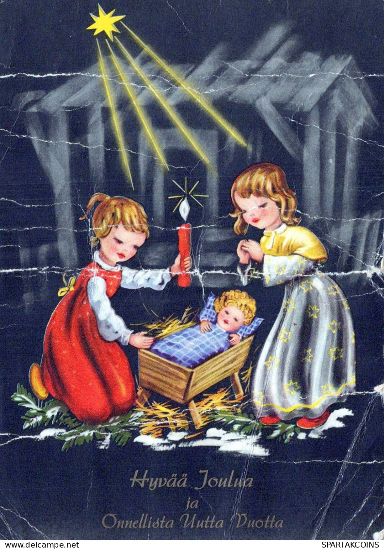 NIÑOS Escena Paisaje Niño JESÚS Vintage Tarjeta Postal CPSM #PBB560.ES - Szenen & Landschaften