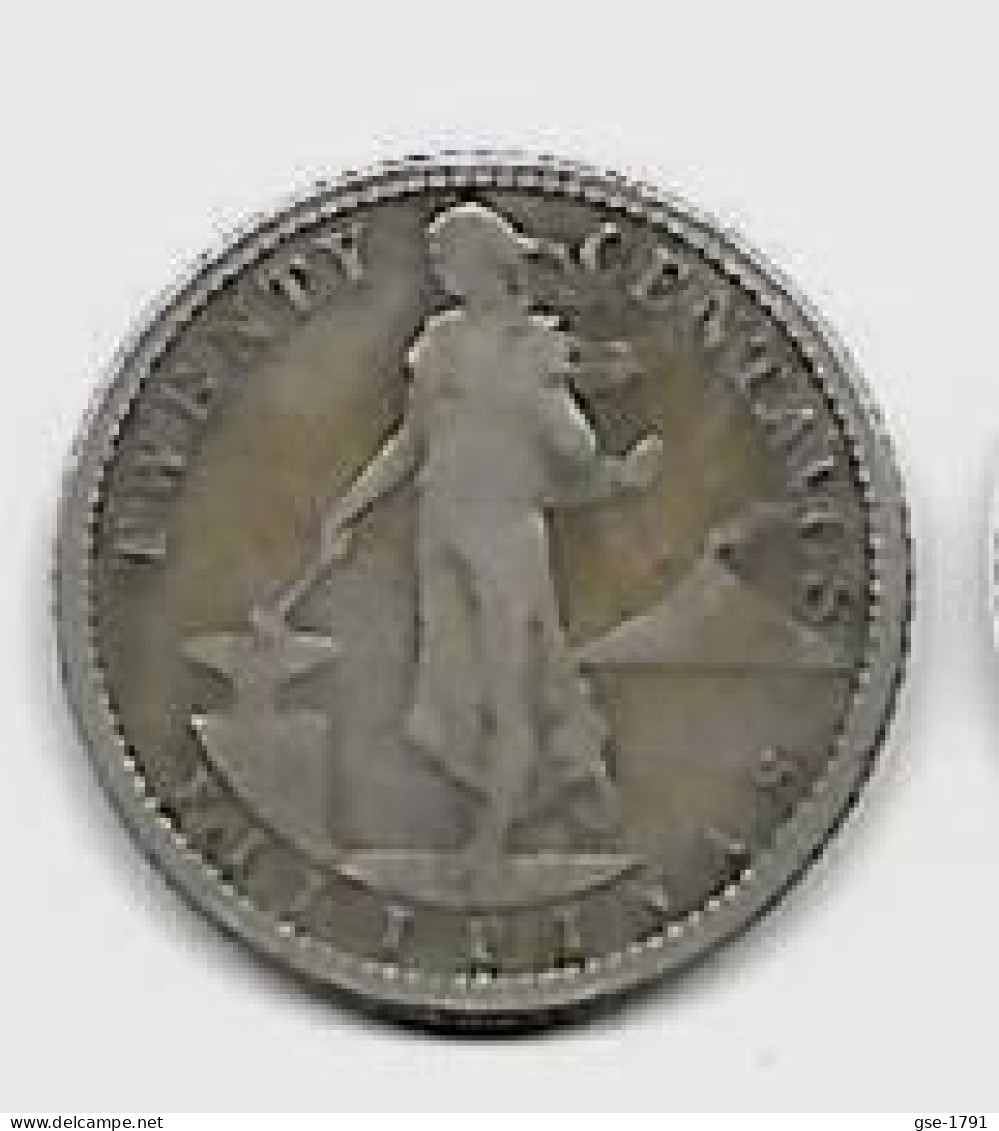 PHILIPPINES  US. Administration  20  Centavos  Eagle  KM170  Année 1917s  Ag. 0.750 - Filipinas
