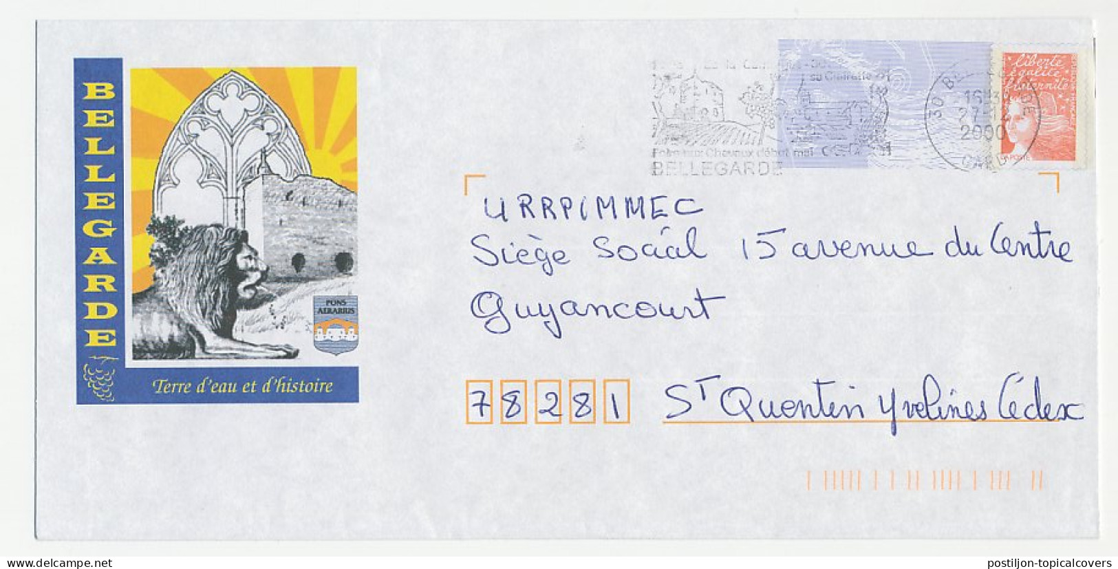 Postal Stationery / PAP France 2000 Lion - Autres & Non Classés