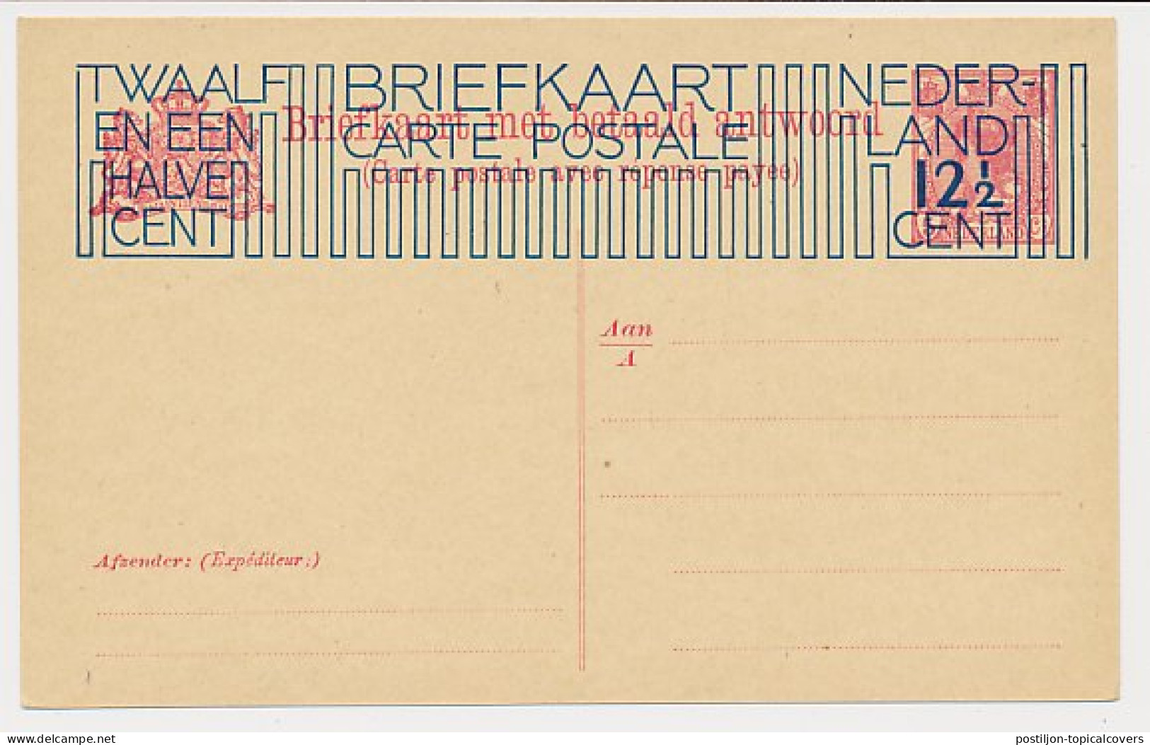 Briefkaart G. 204 A - Postwaardestukken