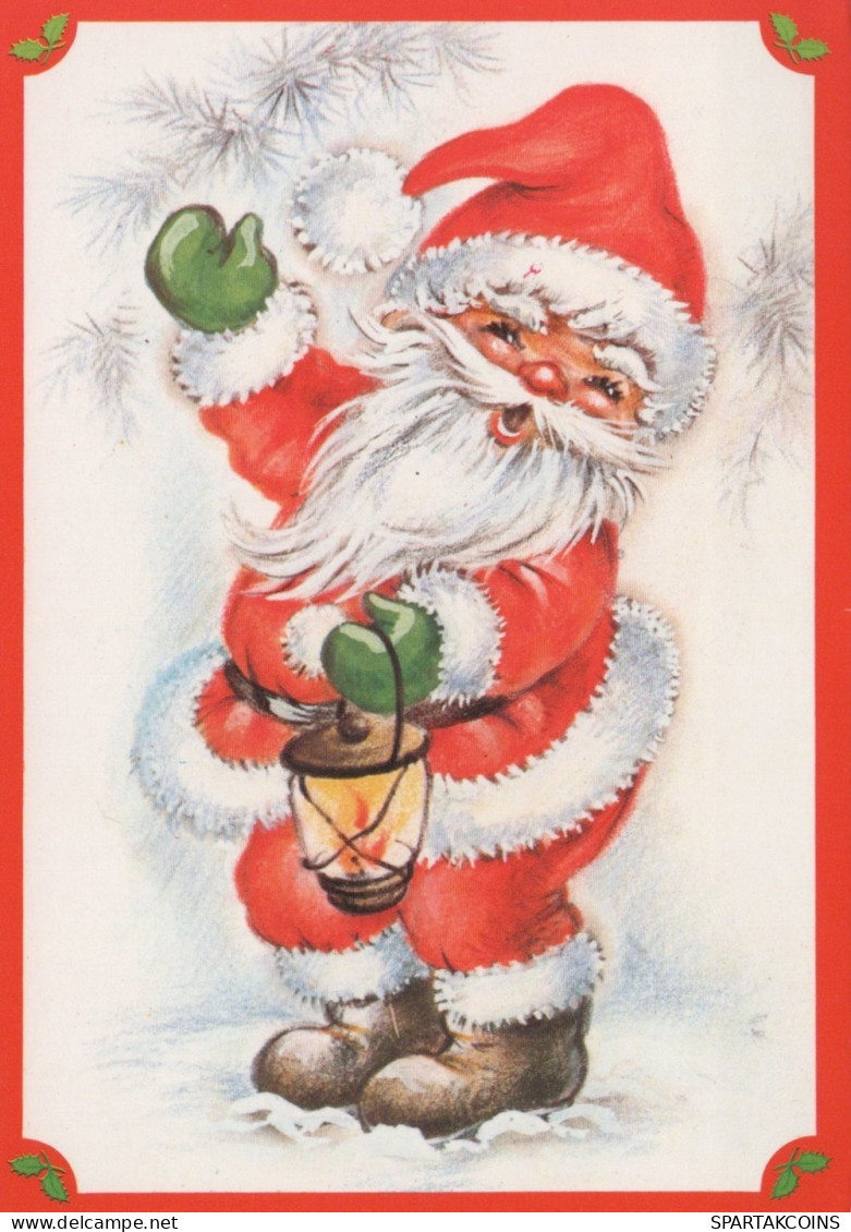 PAPÁ NOEL NAVIDAD Fiesta Vintage Tarjeta Postal CPSM #PAJ645.ES - Santa Claus