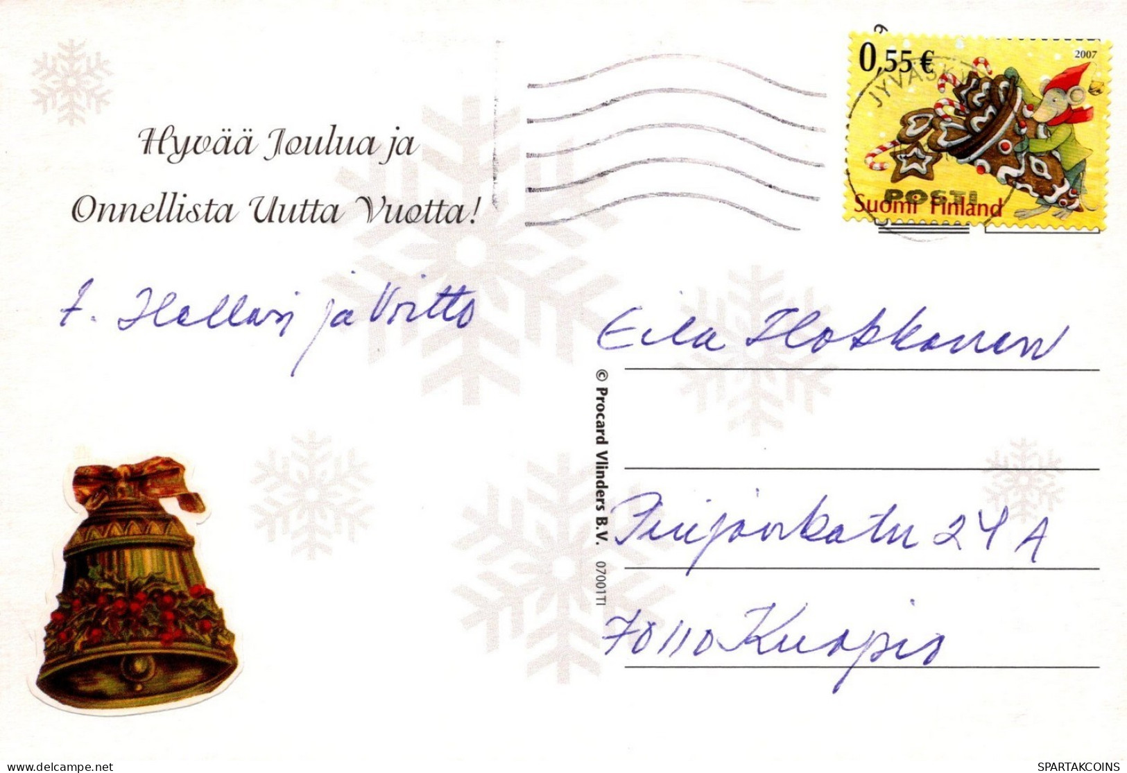 ÁNGEL NAVIDAD Vintage Tarjeta Postal CPSM #PAH559.ES - Angeli