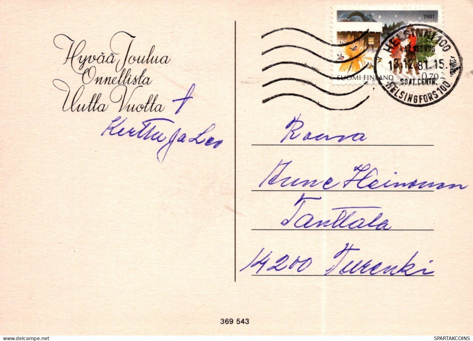 ÁNGEL NAVIDAD Vintage Tarjeta Postal CPSM #PAG986.ES - Angeli