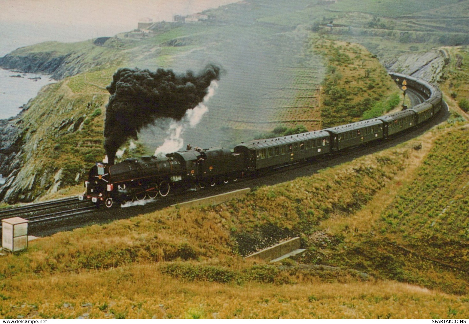 TREN TRANSPORTE Ferroviario Vintage Tarjeta Postal CPSM #PAA731.ES - Trains