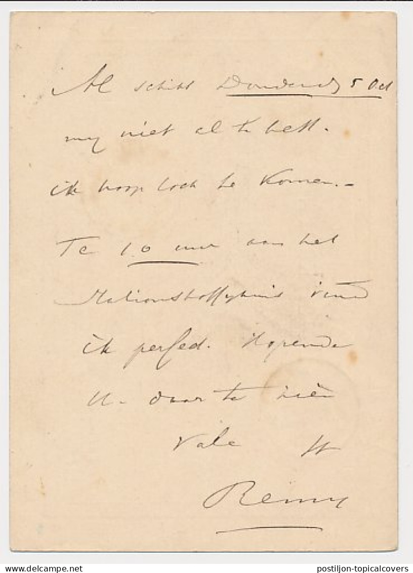 Bennekom - Trein Takjestempel Amsterdam - Emmerich 1871 - Briefe U. Dokumente