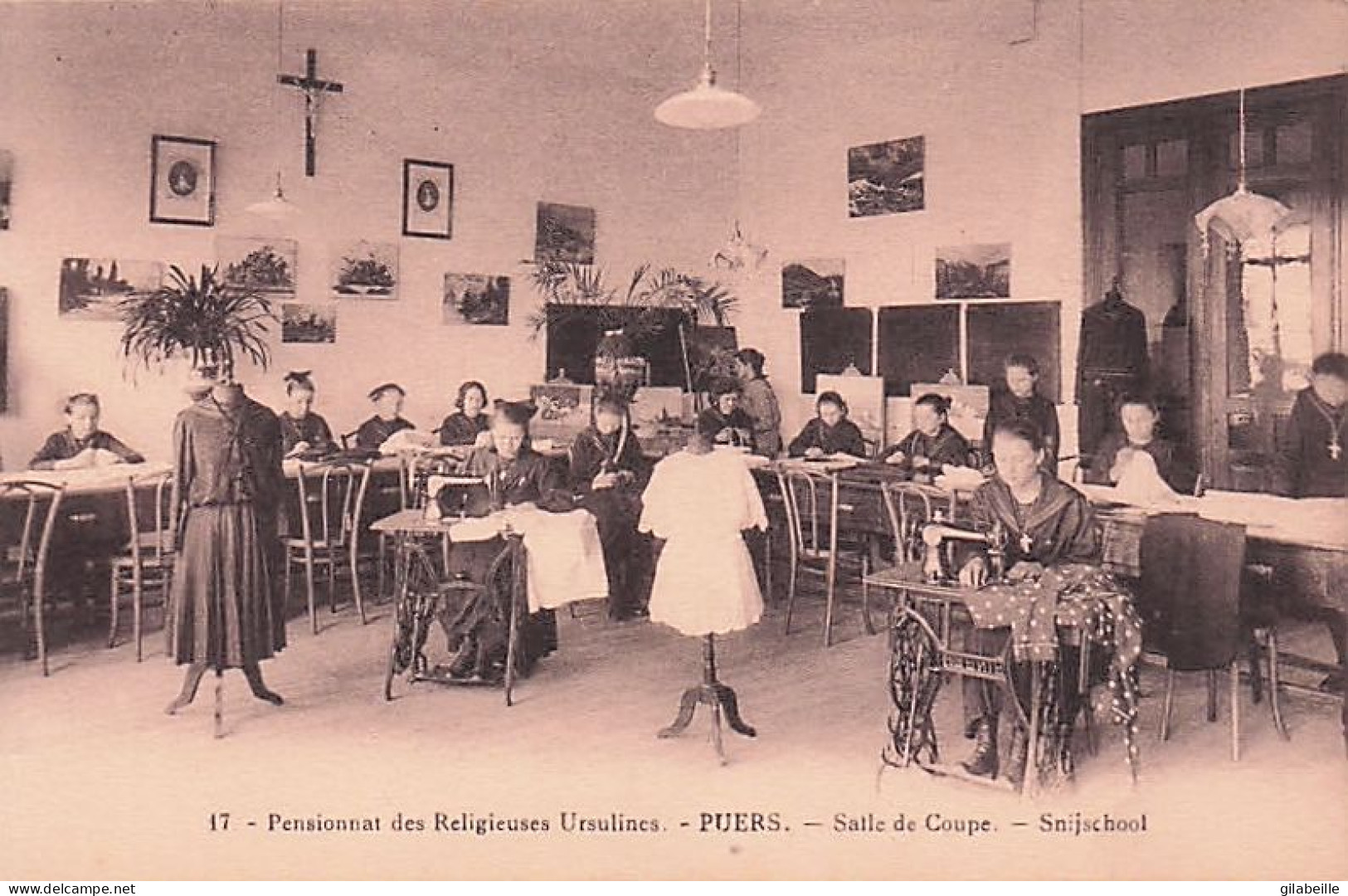 PUURS - PUERS - Pensionnat Des Religieuses Ursulines - Salle De Coupe - Snijschool - Puurs