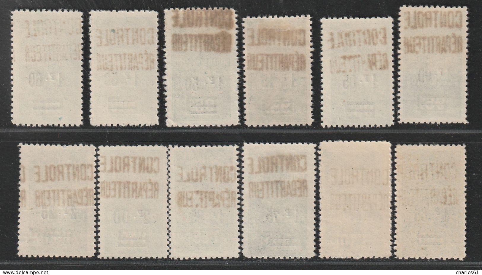ALGERIE - COLIS POSTAUX - N°27/37  */** (1929-32) 12 Valeurs - Paketmarken