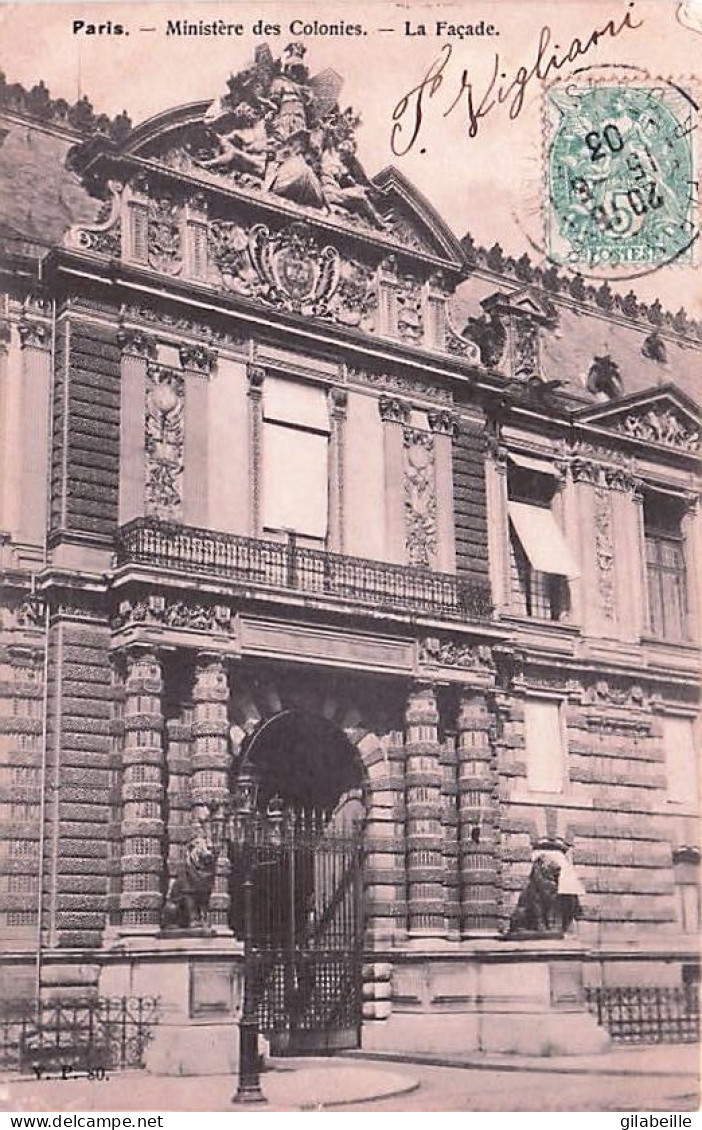 75 - PARIS 01- Le Ministere Des Colonies - 1903 - Distretto: 01