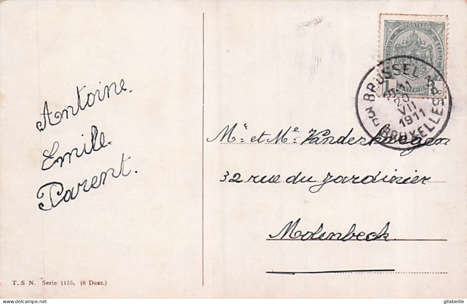 Illustrateur Signé  Arthur Thiele - Scene De Billard Au Café - 1911 - Parfait Etat - Thiele, Arthur