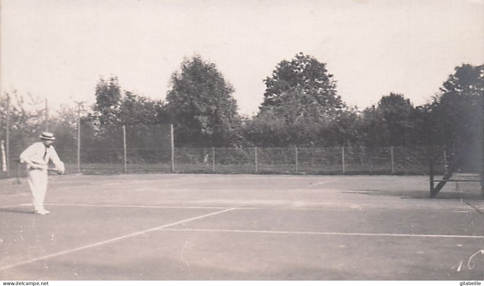 Tennis - carte photo - partie de tennis année 1925 - LOT 5 CARTES